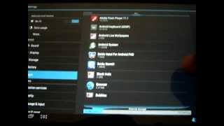 Ainol Novo 7 Venus Quad Core GPS Tablet PC Indepth  Apps pt 2 [upl. by Celestine]