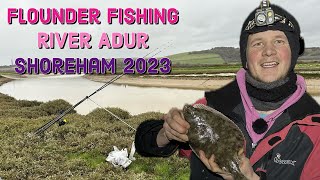 FLOUNDER Fishing the RIVER ADUR Shoreham  Flounder Fishing UK  Sea Fishing UK [upl. by Octavia]