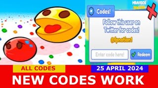 ALL CODES WORK APRIL 25 2024 Ball Eating Simulator ROBLOX  NEW CODES [upl. by Ashil]