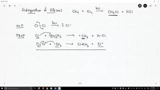 Organic Chemistry  Reaction Mechanism 02  Free Radical Substitution 01  Halogenation of Alkane [upl. by Dopp]