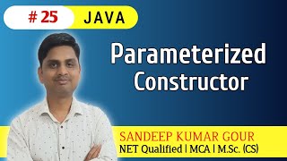 Parameterized constructor in Java  Constructor in Java [upl. by Anehs]