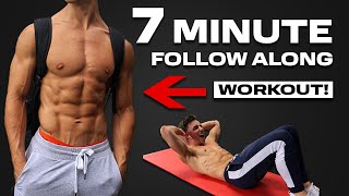 7 Minute Home Ab Workout 6 PACK GUARANTEED [upl. by Nauqe468]