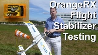 OrangeRx 3Axis Stabilizer Flight Testing  using Bixler Glider [upl. by Remliw633]