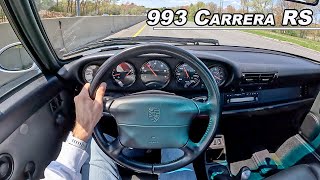 1995 Porsche 911 Carrera RS  Driving the Rare 993 Lightweight POV Binaural Audio [upl. by Muhan988]