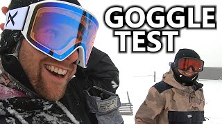 Oakley VS Anon Goggle Test in Low Light [upl. by Limhaj]