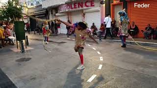 Carnaval Voukoum basse terre avec une jeune femme qui frappe le fouet👍 ouverture du carnaval [upl. by Esom]