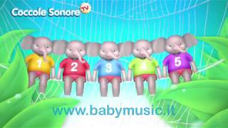 Lelefante si dondolava  Canzoni per bambini di Coccole Sonore [upl. by Aihsenad]