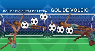 escrito desafio de futebol fez um gol de bicicleta de letra footbalbicicletajogabolakaiofutbol [upl. by Stonwin47]