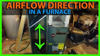 Which Way Does The Air Flow Through My Furnace  How To Tell Air Filter Direction [upl. by Pyszka]