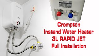 AO Smith EWS 3 Instant water heater unboxing amp installation  தமிழில் geyser waterheater [upl. by Hceicjow911]