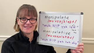 How to Pronounce Manipulate and Manipulative [upl. by Mumford]