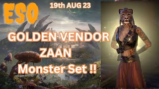 ESO Golden Vendor has Zaan Monster Set [upl. by Cassidy]