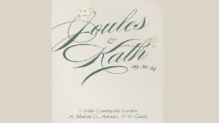 Joules amp Kath Wedding Ceremony Livestream [upl. by Leonsis]