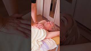 Deep tissue massage and chiropractic adjustments for Catherine backcrack [upl. by Rayle]