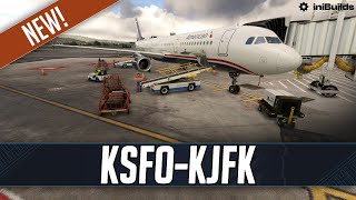 MSFS LIVE  Real World American Airlines OPS  Fenix A321  San Francisco to JFK Longhaul [upl. by Niledam]