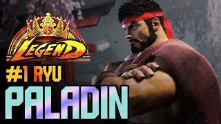 SF6 ♦ Paladins Ryu Conquers the RANK 1 ft Paladin [upl. by Saxon222]