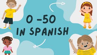 Spanish For Kids Counting In Spanish 0  50  Count to 50 Spanish Numbers 0  50 [upl. by Dulcie663]