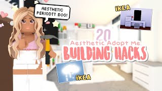 20 BUILDING HACKS amp TIPS in Adopt Me Aesthetic  SunsetSafari [upl. by Ahsyia]