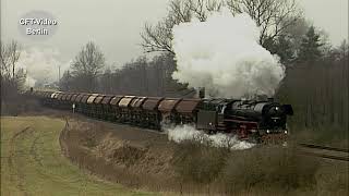 Zwei Dampfloks der Baureihe 44 vor einem 2000 Tonnen Zug [upl. by Atiuqcaj]