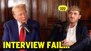 Trump CREEPS Logan Paul OUT in Odd Interview [upl. by Godderd879]