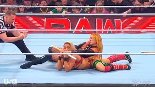 Becky Lynch vs Zoey Stark Falls Count Anywhere 12  WWE RAW 8282023 [upl. by Harpp]