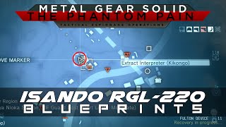 MGSV The Phantom Pain ISANDO RGL220 Weapon Blueprint Location Guide [upl. by Sardse]