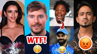 People were SHOCKED to see this…😨 MrBeast CRAZY Plan Speed talks to Virat Kohli Adnaan07 Tripti [upl. by Jany362]