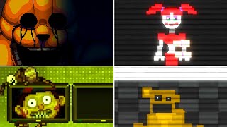 FNAF Into The Pit  All Secrets amp Easter Eggs Secret Springlock  Secret Endings [upl. by Jeanine]