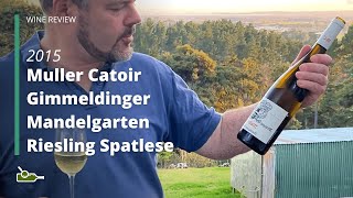 Wine Review Muller Catoir Gimmeldinger Mandelgarten Riesling Spatlese 2015 [upl. by Melone]