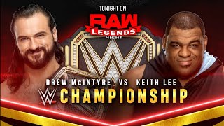 Drew McIntyre Vs Keith Lee Campeonato WWE  WWE Raw 04012021 En Español [upl. by Higginson]