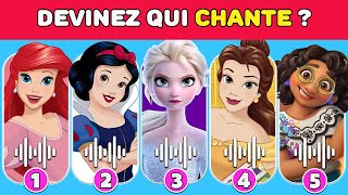 Devinez QUI CHANTE Par 60 CHANSONS DES PRINCESSES DISNEY  ElsaSnow WhiteArielBelleMirabel [upl. by Aniuqal]