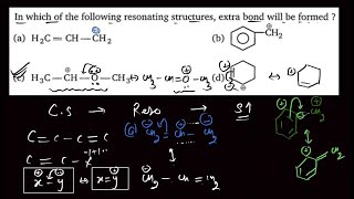 In which of the following resonating structures extra bond will be formed [upl. by Llenrad]