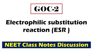 12  Electrophilic substitution reaction ESR [upl. by Leeda]