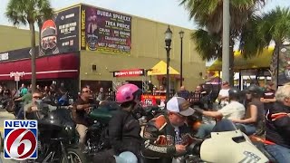 Bike Week begins in Daytona Beach as bikers flock to Central Florida [upl. by Kirt]