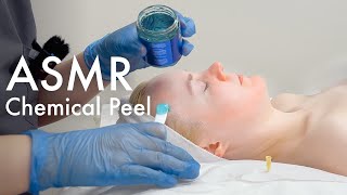 ASMR facial with extractions peel and massage [upl. by Ayam]