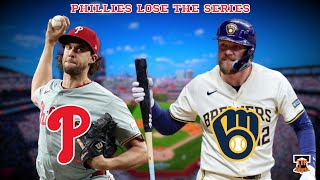 PHILLIES WASTE AARON NOLAS GEM IN A 21 LOSS VS BREWERS LINEUP STRIKES OUT 16 TIMES AGAIN [upl. by Urissa]