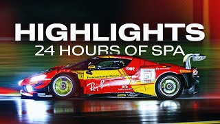 7 Ferrari’s 24 Hours  GTWC 24 Hours of Spa Highlights [upl. by Aluor]