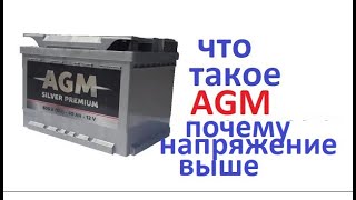 Аккумулятор Как устроены AGM что у них общего с обычными АКБ И почему напряжение выше на клеммах [upl. by Alathia482]