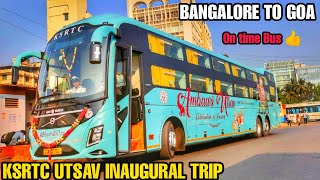 KSRTC AMBAARI UTSAV INAUGURAL BUS JOURNEY  BANGALORE TO GOA  YELLAPUR GHAT  VOLVO 9600 SLEEPER [upl. by Nyrahtak68]