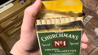 VINTAGE 1920s CIGARETTE REVIEW  CHURCHMANS No1 SPECIAL VIRGINIA [upl. by Inram]