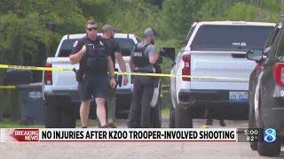 MSP No injuries after troopers involved in shooting in Kalamazoo [upl. by Joelynn604]