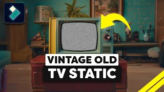 How To Make Vintage Old Tv Static on Filmora 13 [upl. by Wanonah360]