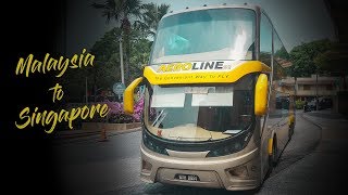 Aeroline Coach Kuala Lumpur to Singapore  LIKE IN A PLANE [upl. by Jonell]