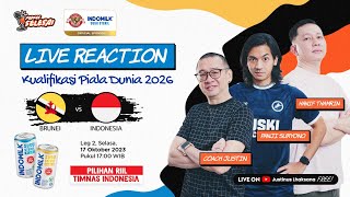 LIVE REACTION KUALIFIKASI PIALA DUNIA 2026  BRUNEI VS INDONESIA [upl. by Nylanej992]