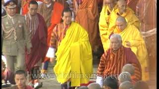 Fourth King of Bhutan  rare archival footage from the Land of the Thunder Dragon [upl. by Aiela]