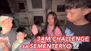 3AM CHALLENGE SA SEMENTERYO TAKOT SILA EH 💀👀  Grae and Chloe [upl. by Nnayrb480]