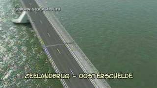 Zeelandbrug Oosterschelde aerial shots [upl. by Eceinart]