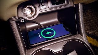 Universal wireless phone charger incar testing [upl. by Morrissey396]