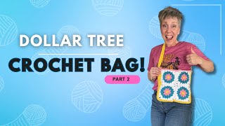 Dollar Tree10 Crochet Bag Tutorial [upl. by Pals]