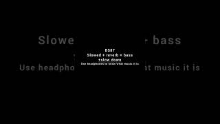 BS87 Slowed  reverb  bass  slow down  Blackselfish [upl. by Garrot]